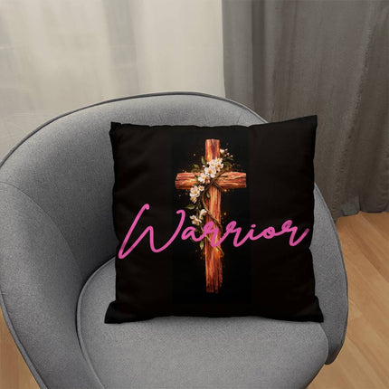 Inspiring Heart Cross Classic Pillow – Christian Gift for Women