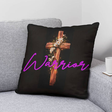Inspiring Heart Cross Classic Pillow – Christian Gift for Women