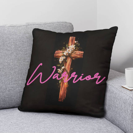 Inspiring Heart Cross Classic Pillow – Christian Gift for Women