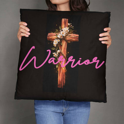 Inspiring Heart Cross Classic Pillow – Christian Gift for Women