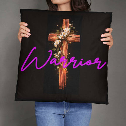 Inspiring Heart Cross Classic Pillow – Christian Gift for Women
