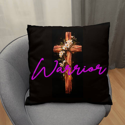 Inspiring Heart Cross Classic Pillow – Christian Gift for Women