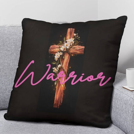 Inspiring Heart Cross Classic Pillow – Christian Gift for Women