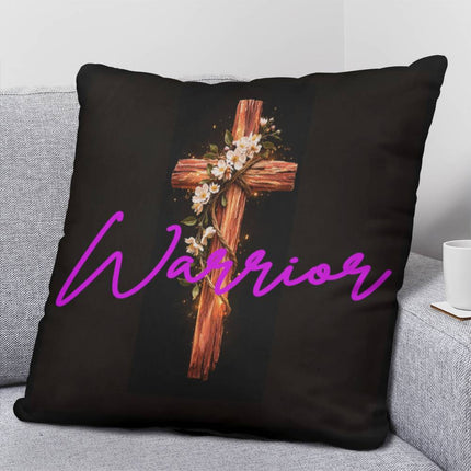 Inspiring Heart Cross Classic Pillow – Christian Gift for Women