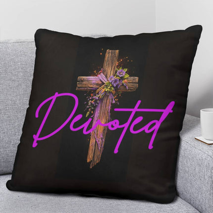Inspiring Heart Cross Classic Pillow – Christian Gift for Women