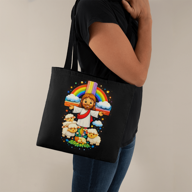 Jesus With the Sheep - Classic Tote Bag – Christian Gift for Kids