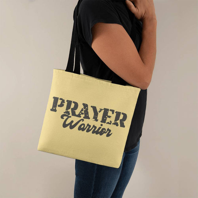Prayer Warrior Classic Tote Bag | Yellow | Christian Everyday Tote