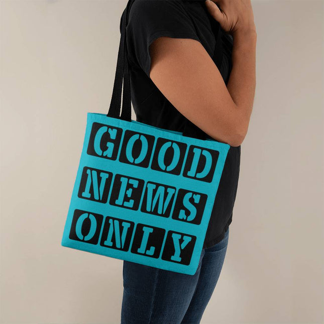 Good News Only Classic Tote Bag | Teal | Christian Everyday Tote