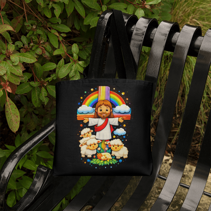 Jesus With the Sheep - Classic Tote Bag – Christian Gift for Kids