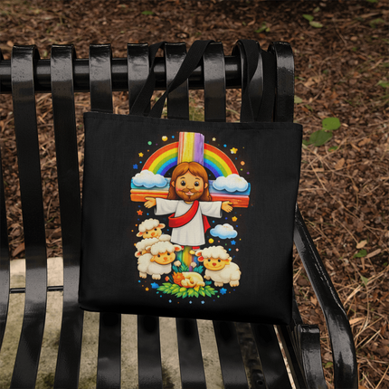 Jesus With the Sheep - Classic Tote Bag – Christian Gift for Kids