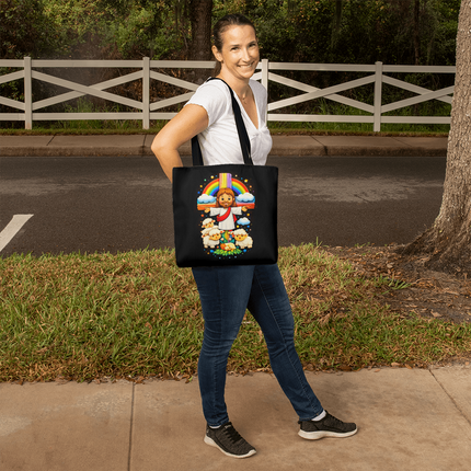 Jesus With the Sheep - Classic Tote Bag – Christian Gift for Kids