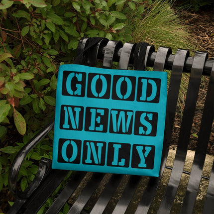 Good News Only Classic Tote Bag | Teal | Christian Everyday Tote