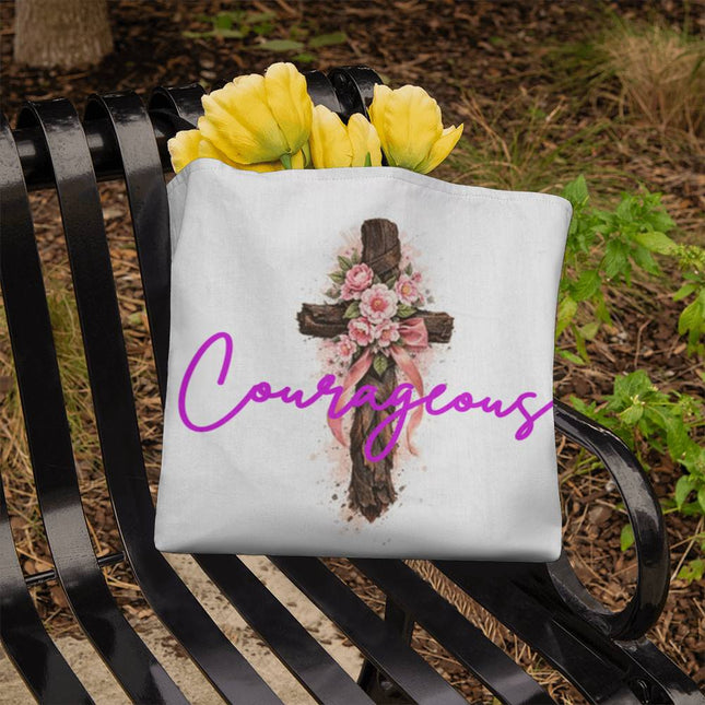 Modern Christian tote bag for women — "Hers to keep" — a faith-forward gift, ready to give