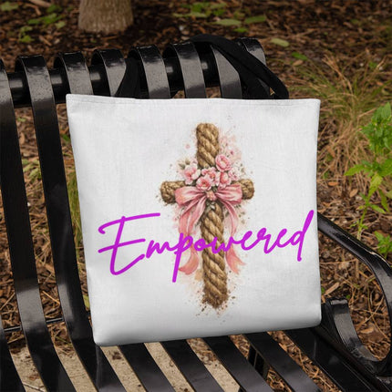 Empowered Tote Bag – Christian Gift for Women