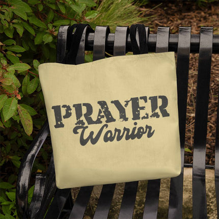 Prayer Warrior Classic Tote Bag | Yellow | Christian Everyday Tote