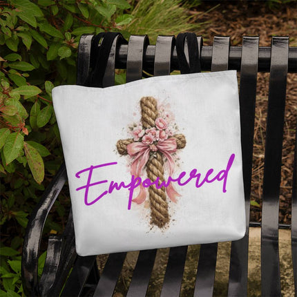 Empowered Tote Bag – Christian Gift for Women