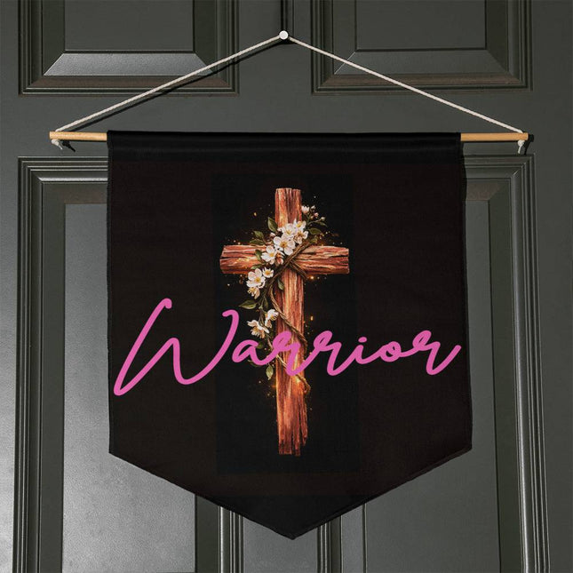 Inspiring Heart Cross Wall Pennant – Christian Gift for Women