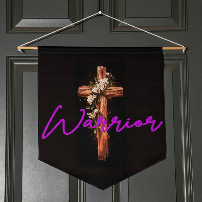 Inspiring Heart Cross Wall Pennant – Christian Gift for Women