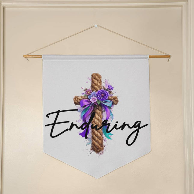 Modern Christian wall pennant for women — "For her everyday life" — a faith-forward gift, ready to give
