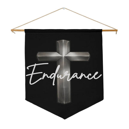 Endurance Cross Wall Pennant – Christian Gift for Men