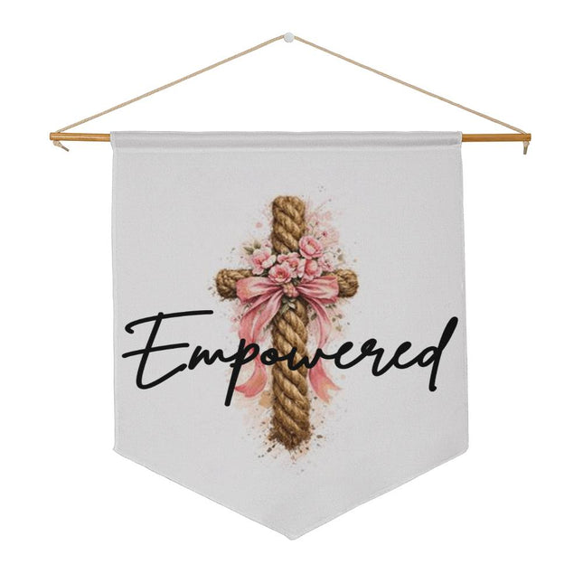 Inspiring Heart Cross Wall Pennant – Christian Gift for Women