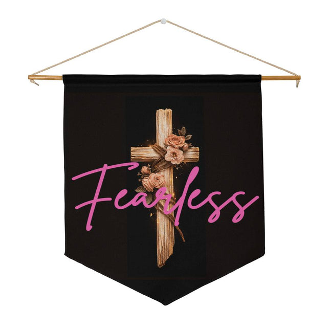 Inspiring Heart Cross Wall Pennant – Christian Gift for Women