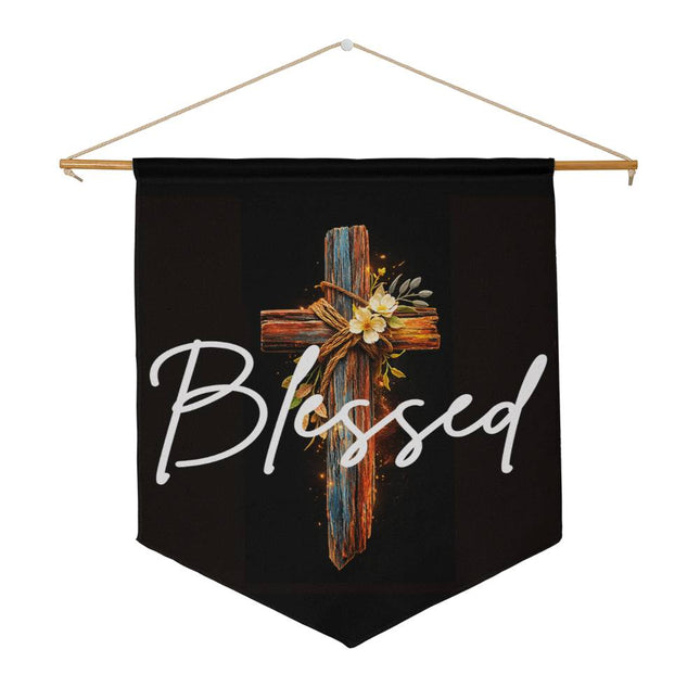 Inspiring Heart Cross Wall Pennant – Christian Gift for Women
