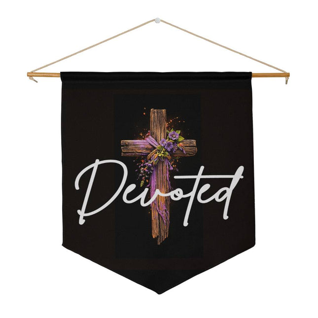 Inspiring Heart Cross Wall Pennant – Christian Gift for Women