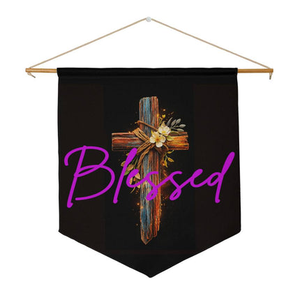 Inspiring Heart Cross Wall Pennant – Christian Gift for Women