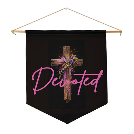 Inspiring Heart Cross Wall Pennant – Christian Gift for Women