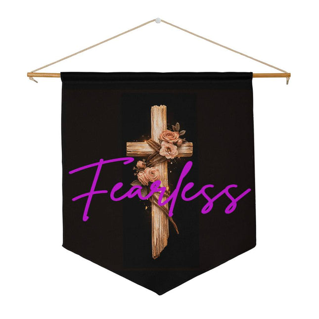 Inspiring Heart Cross Wall Pennant – Christian Gift for Women