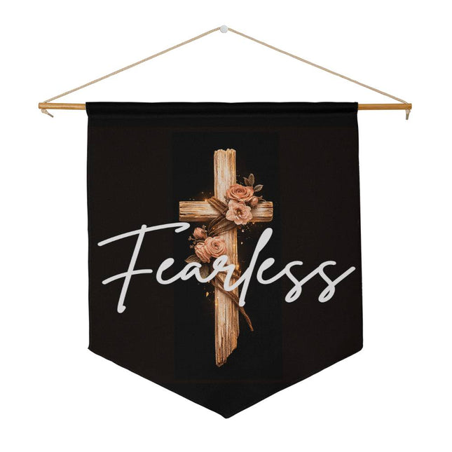 Inspiring Heart Cross Wall Pennant – Christian Gift for Women