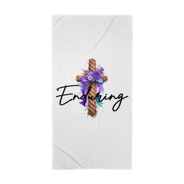 Enduring Bath Towel – Christian Gift for Women