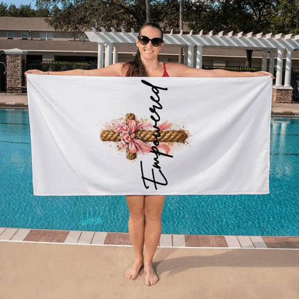 Enduring Bath Towel – Christian Gift for Women