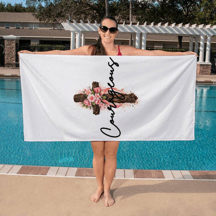 Enduring Bath Towel – Christian Gift for Women