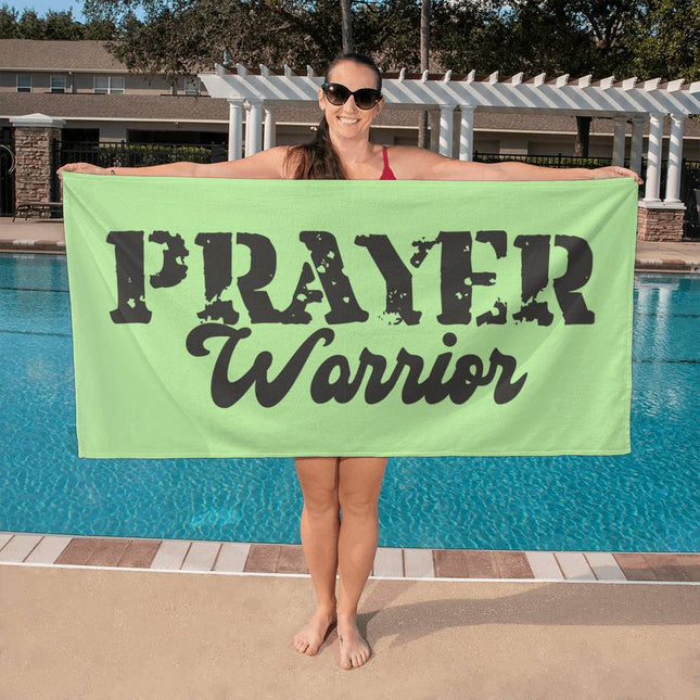 Prayer Warrior Bath Towel | Green | 60x30