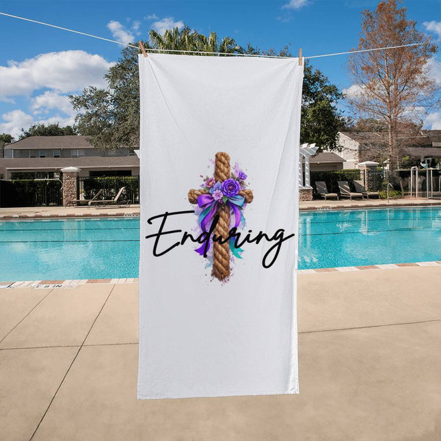 Enduring Bath Towel – Christian Gift for Women