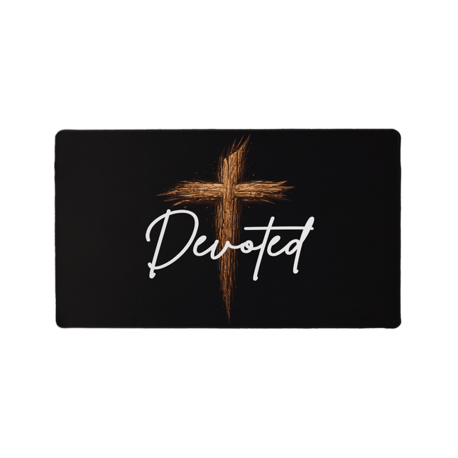 Devoted Cross Gaming Mat – Christian Gift for Men