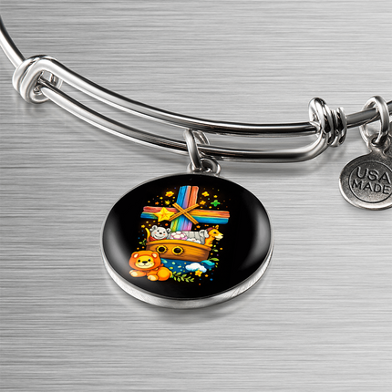 Noah's Ark Circle Bangle – Christian Gift for Kids