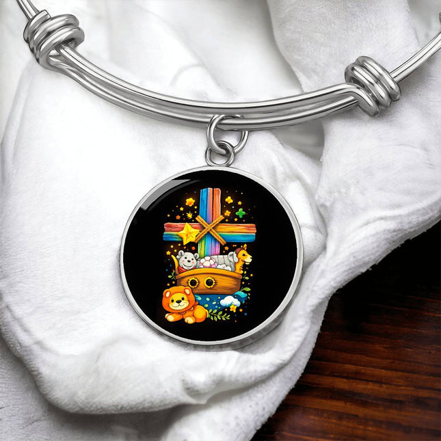 Noah's Ark Circle Bangle – Christian Gift for Kids