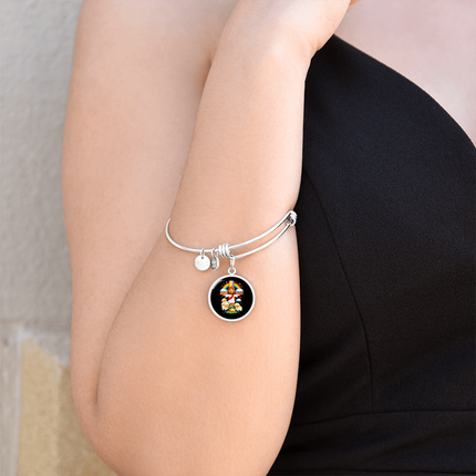 Jesus With the Sheep Circle Bangle – Christian Gift for Kids