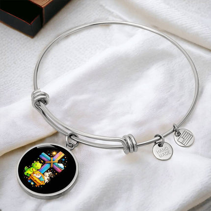 Nativity Manger Circle Bangle – Christian Gift for Kids