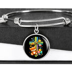 Luxury Bangle (Silver) / No