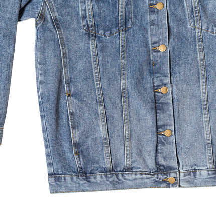 Devoted Cross Denim Jacket – Christian Gift for Men