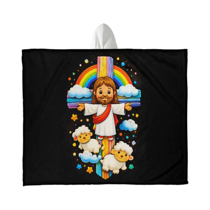 Favored Cross Hooded Sherpa Blanket – Christian Gift for Teens & Adults