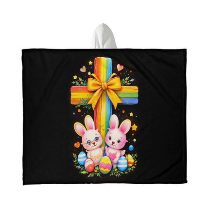 Favored Cross Hooded Sherpa Blanket – Christian Gift for Teens & Adults