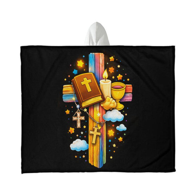 Rainbow Cross Bible And Cross | Christian Sherpa | Gift for Kids