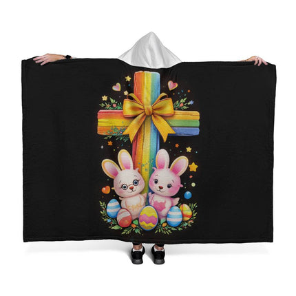 Favored Cross Hooded Sherpa Blanket – Christian Gift for Teens & Adults