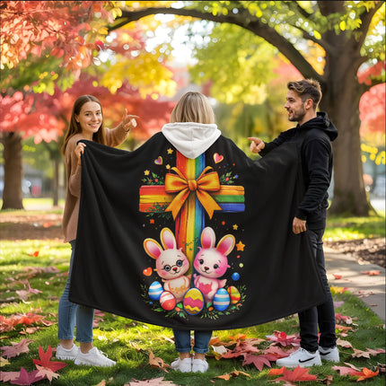 Favored Cross Hooded Sherpa Blanket – Christian Gift for Teens & Adults