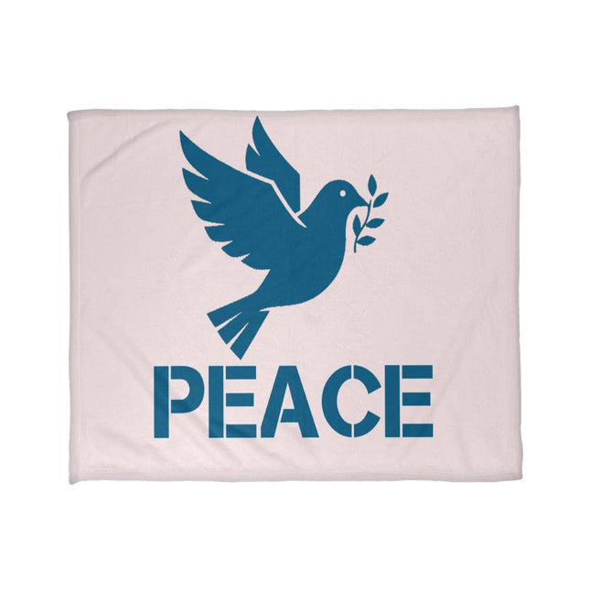 Peace Dove Fleece Blanket | Christian Comfort Throw Blanket